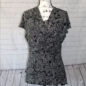 Glittery womens top without the flitter mess!